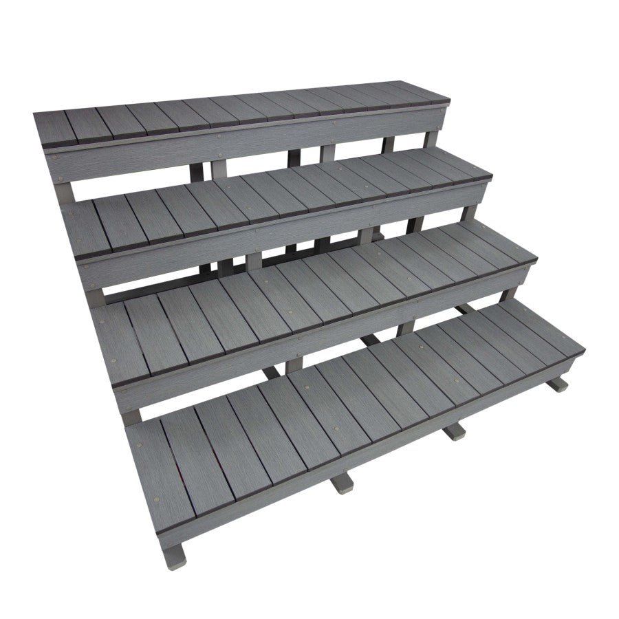 Steps 4 Tier for Flow/Fusion Swim Spa V1 - Lunar Grey