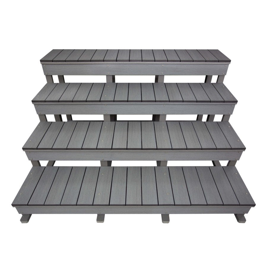 Steps 4 Tier for Flow/Fusion Swim Spa V1 - Lunar Grey