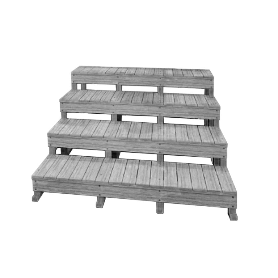 Steps 4 Tier - Grey 01C# for Thermals Swim Spa Duce/Classico