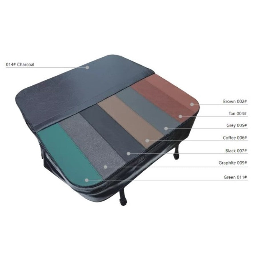 Cover for Verona - 1920 x 1920mm, Radius 7 Inch, Thickness 100-70mm, Skirt 7 Inch, Straps 280mm - Graphite 009#