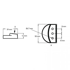 Holder for Headrest/Pillow - 50 × 39 × 14